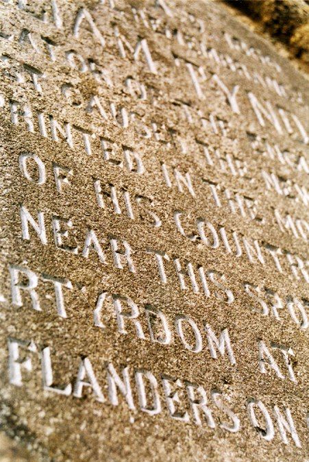 Restoration of Lettering Tyndale Monument