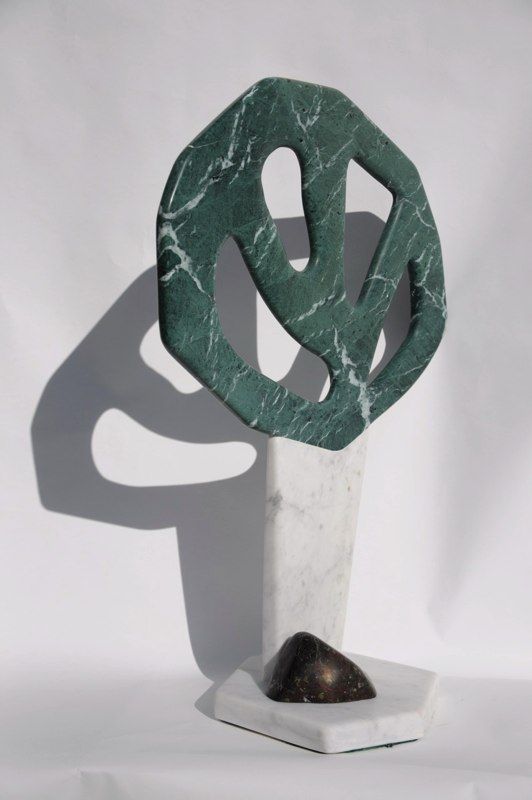 Woodland 3 - marble and polyphant