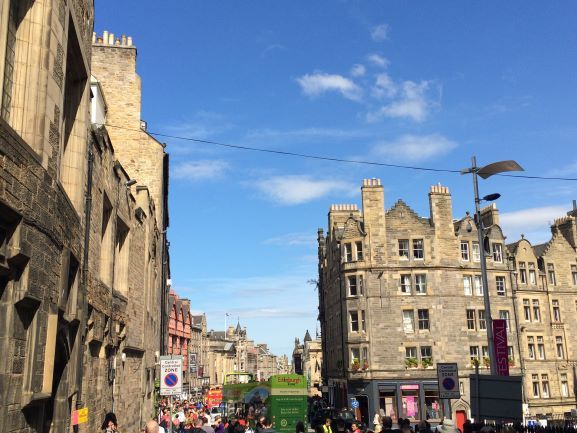 Edinburgh looking down Royal Mile